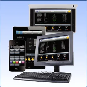 A computer screen with multiple devices on it.